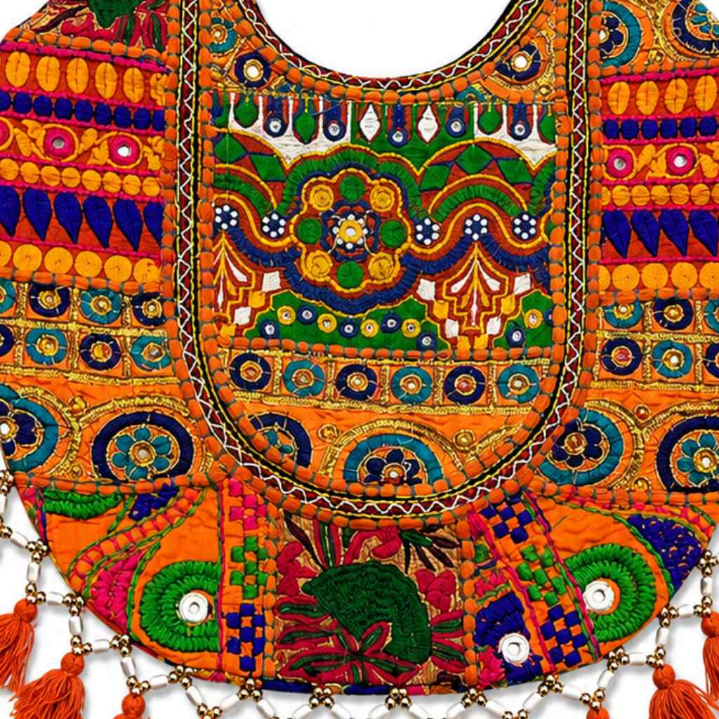Boho Tassel Embroidered Tote Bag for Women