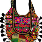 Boho Tassel Embroidered Tote Bag for Women