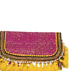 Sunlit Tassel Embroidered Sling Bag for Women