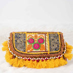 Sunlit Tassel Embroidered Sling Bag for Women