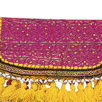 Sunlit Tassel Embroidered Sling Bag for Women