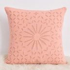Detailed Applique Cutwork Cushion Cover for Home