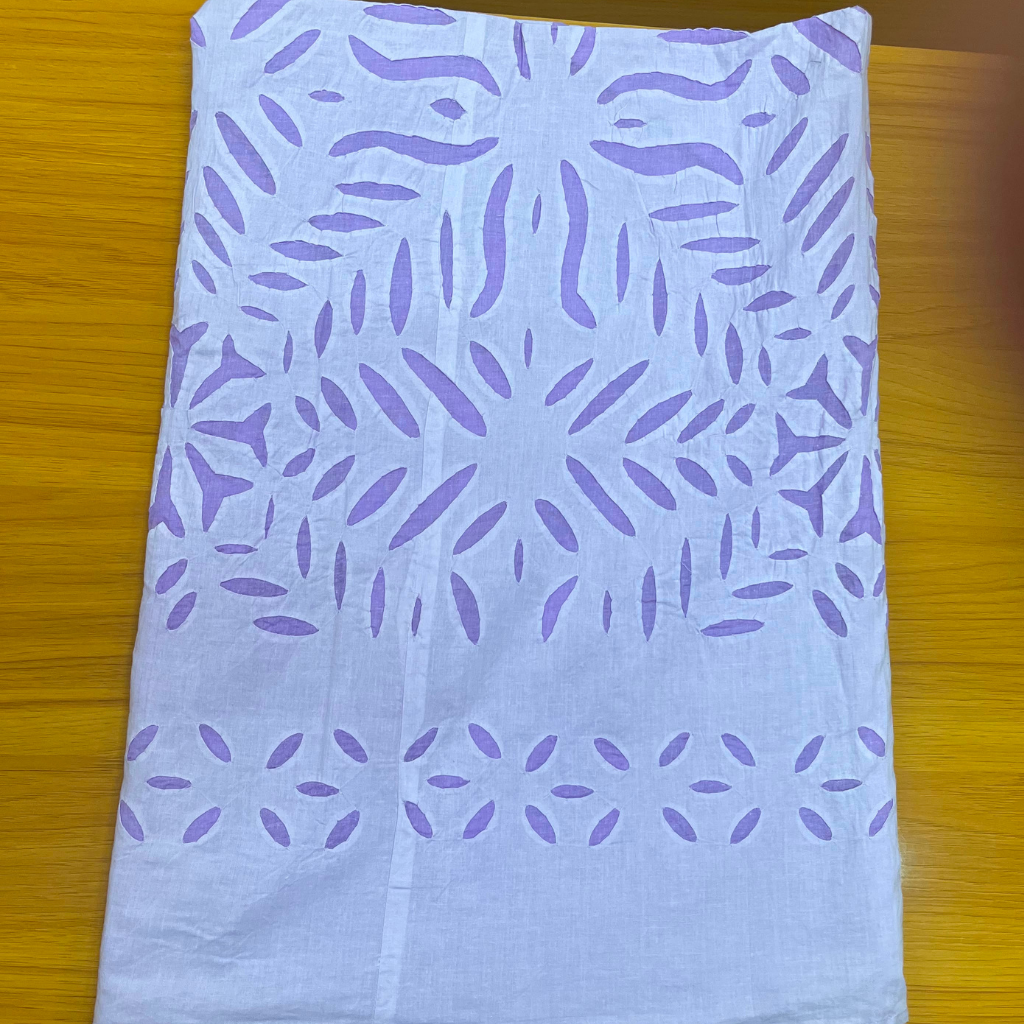 Beautifully Detailed Applique Single Bedsheet