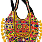 Boho Tassel Embroidered Tote Bag for Women