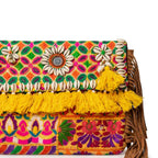 Embroidered Fringe Banjara Laptop Bag for Women