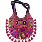 Boho Tassel Embroidered Tote Bag for Women