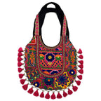 Boho Tassel Embroidered Tote Bag for Women