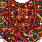 Tribal Hues Boho Embroidered Tote Bag
