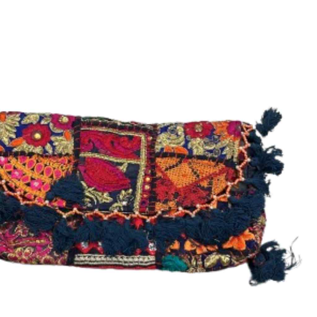 Multicolor Boho Embroidered Sling Purse for Women