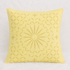 Detailed Applique Cutwork Cushion Cover for Home