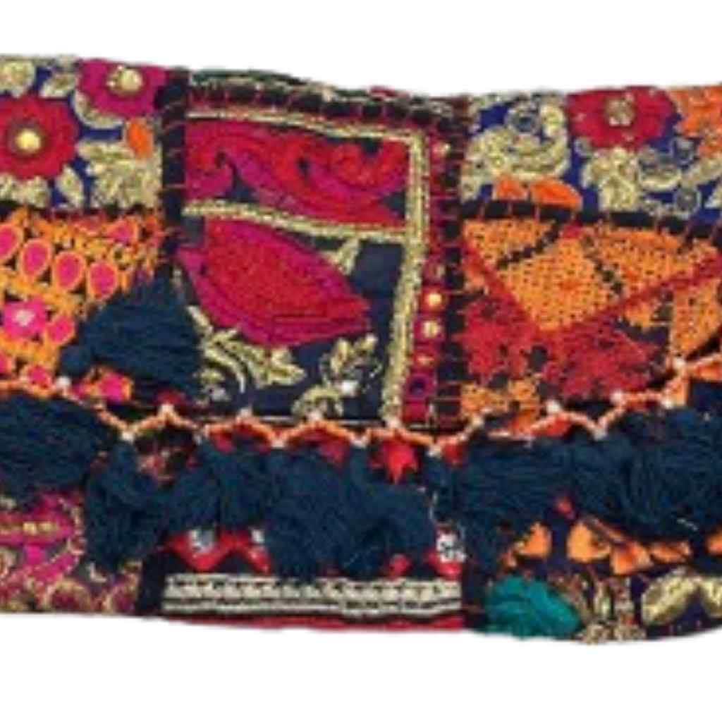 Multicolor Boho Embroidered Sling Purse for Women