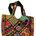 Colorful Bliss Cotton Bag with Detailed Embroidery Work