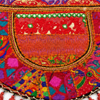 Tribal Hues Boho Embroidered Tote Bag