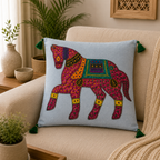 Heritage Horse Applique Cushion Cover