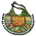 Tribal Hues Boho Embroidered Tote Bag