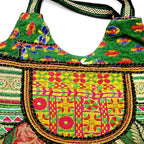 Tribal Hues Boho Embroidered Tote Bag