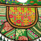 Tribal Hues Boho Embroidered Tote Bag