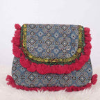 Indie Craft  Printed Ajrakh Sling Bag
