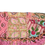Boho Embroidered Sling Purse for Women