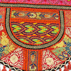 Tribal Hues Boho Embroidered Tote Bag