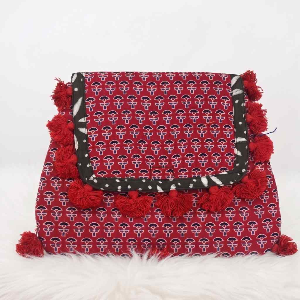 Indie Craft  Printed Ajrakh Sling Bag