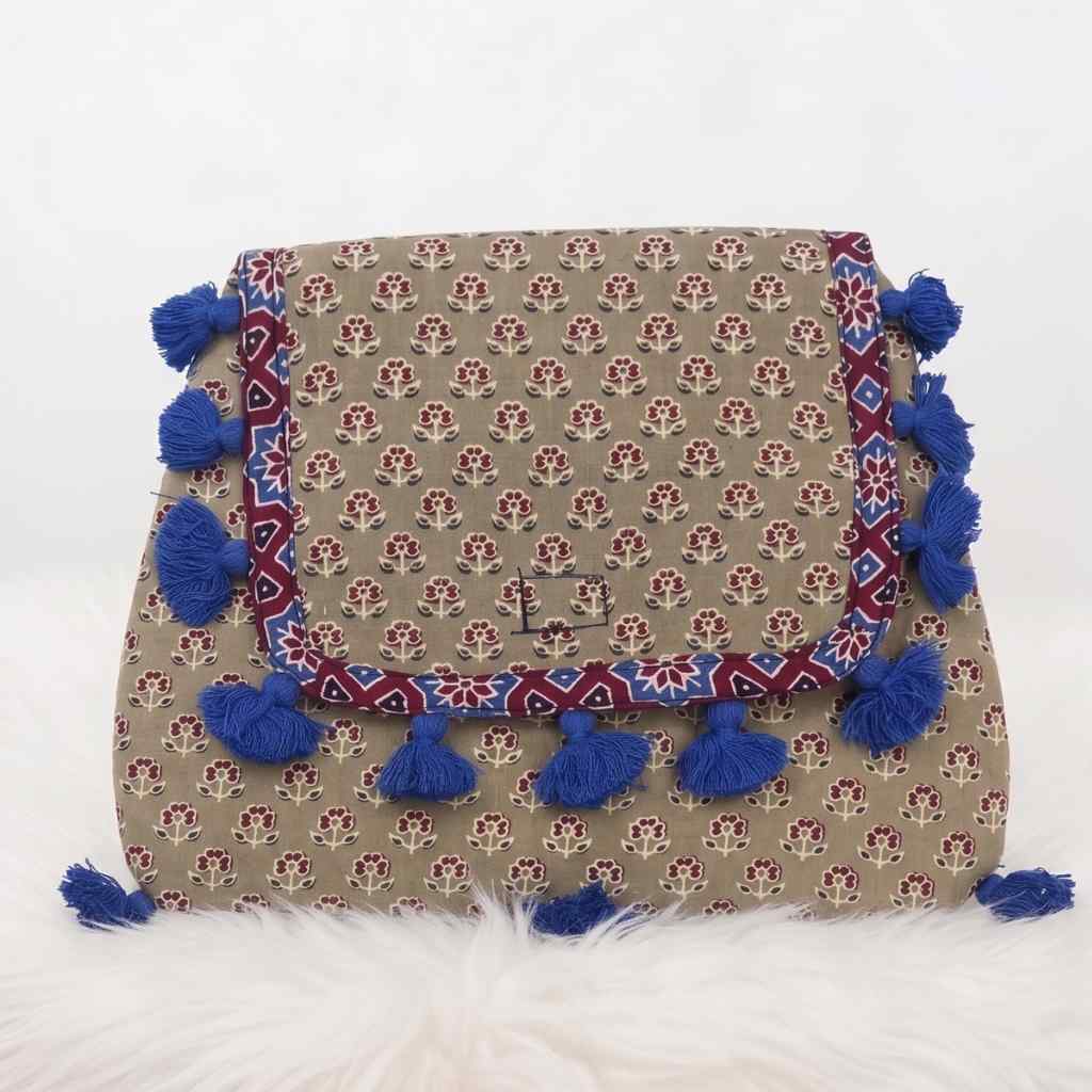 Indie Craft  Printed Ajrakh Sling Bag