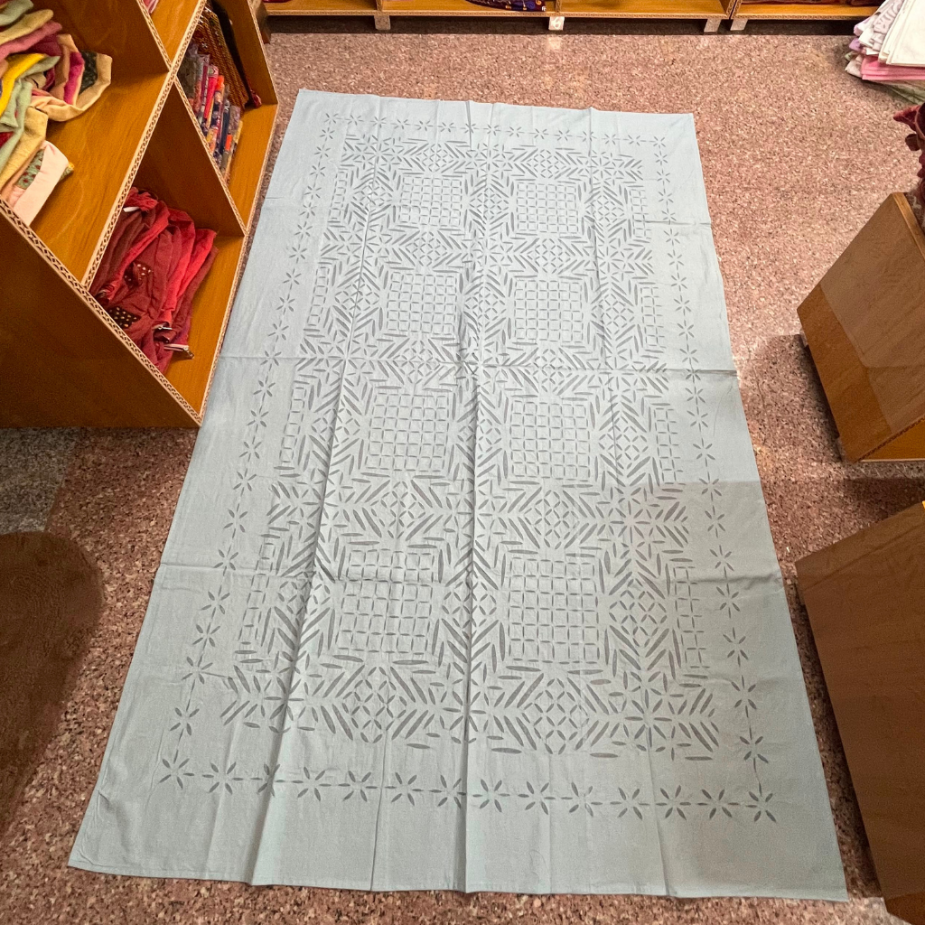 Artistic Applique Single Bedsheet for Home