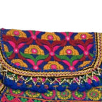 Boho Embroidered Sling Purse for Women