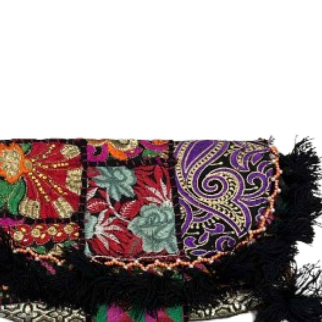 Boho Embroidered Sling Purse for Women