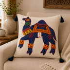 Bohemian Camel Applique Cushion Cover