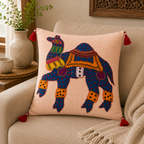 Bohemian Camel Applique Cushion Cover