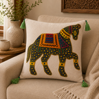 Heritage Horse Applique Cushion Cover