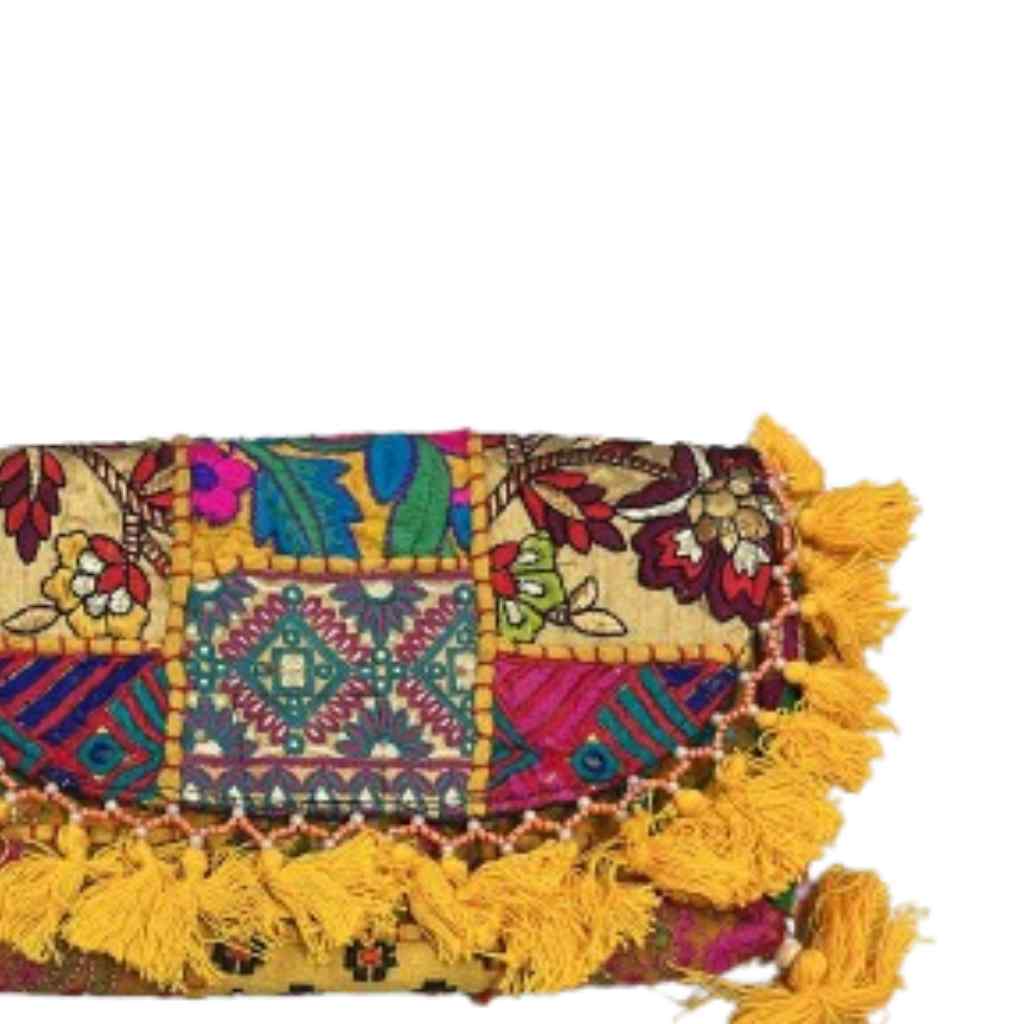 Boho Embroidered Sling Purse for Women