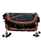 Boho Embroidered Sling Purse for Women