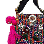 Colorful Boho Embroidered Sling Bag for Women