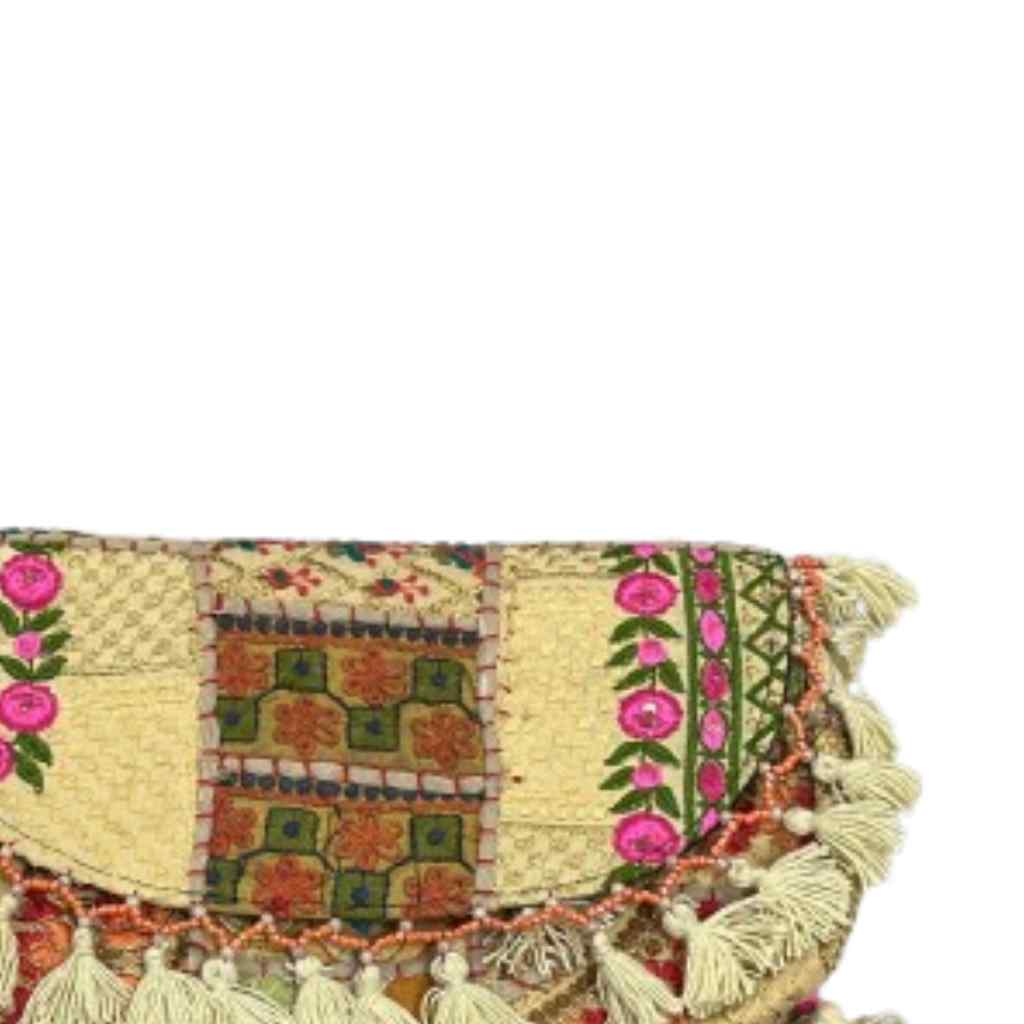 Boho Embroidered Sling Purse for Women