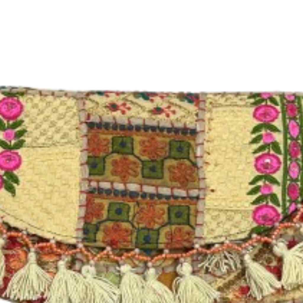 Boho Embroidered Sling Purse for Women