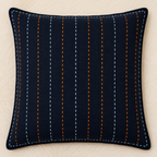 Minimal Line Detailed Thread Work Embroidered Cushion Cover