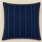 Minimal Line Detailed Thread Work Embroidered Cushion Cover
