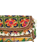 Boho Embroidered Sling Purse for Women