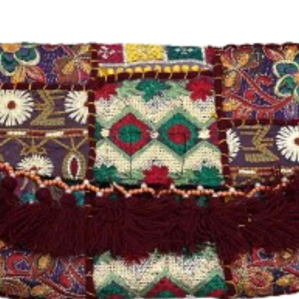 Boho Embroidered Sling Purse for Women