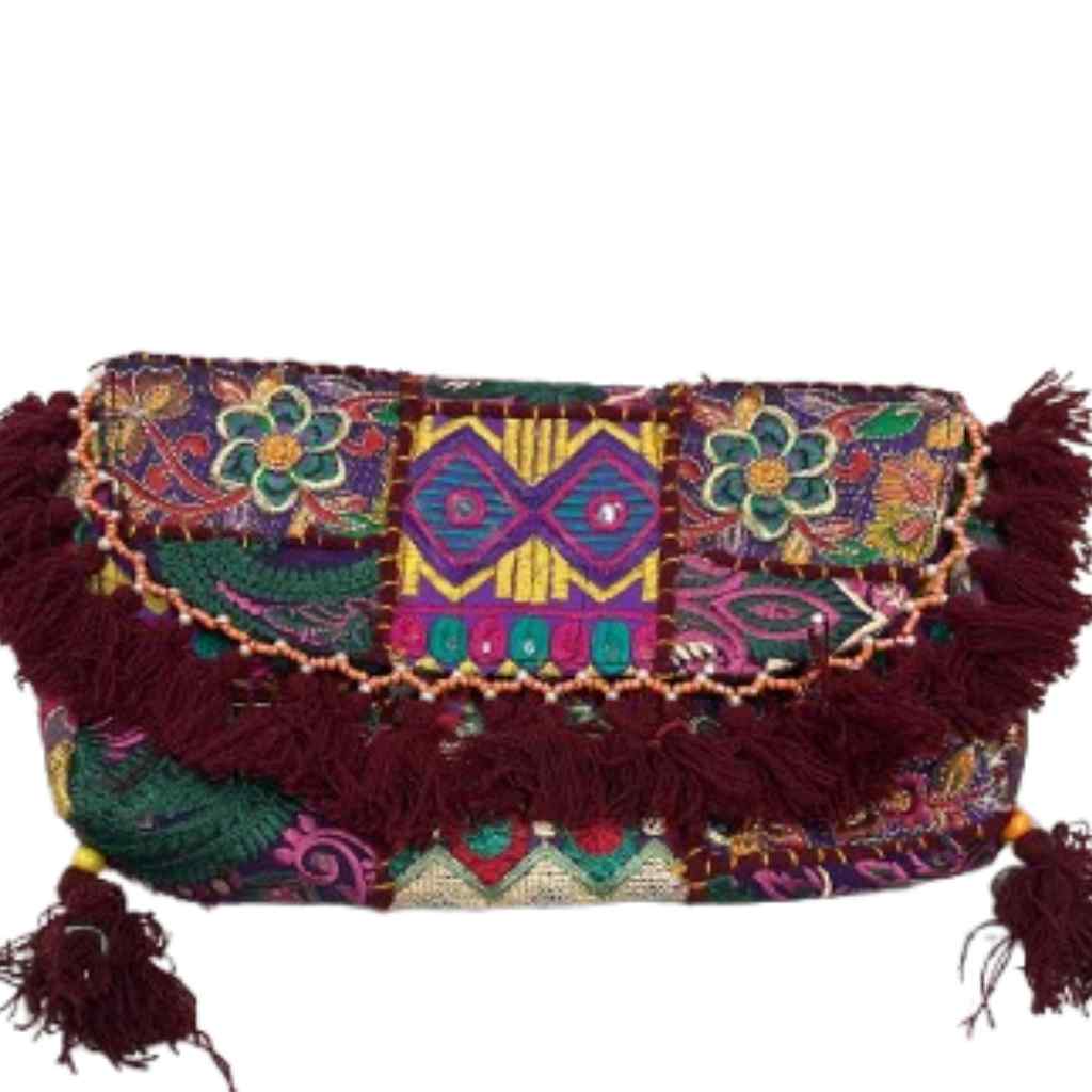 Nomad Banjara Embroidered Sling Purse