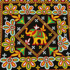 Elephant Threadwork Rajasthani Tote Bag