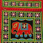 Folk Art Elephant Embroidered Sling Bag