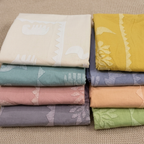 Sunlit Grove Tree Applique Bedsheet Set