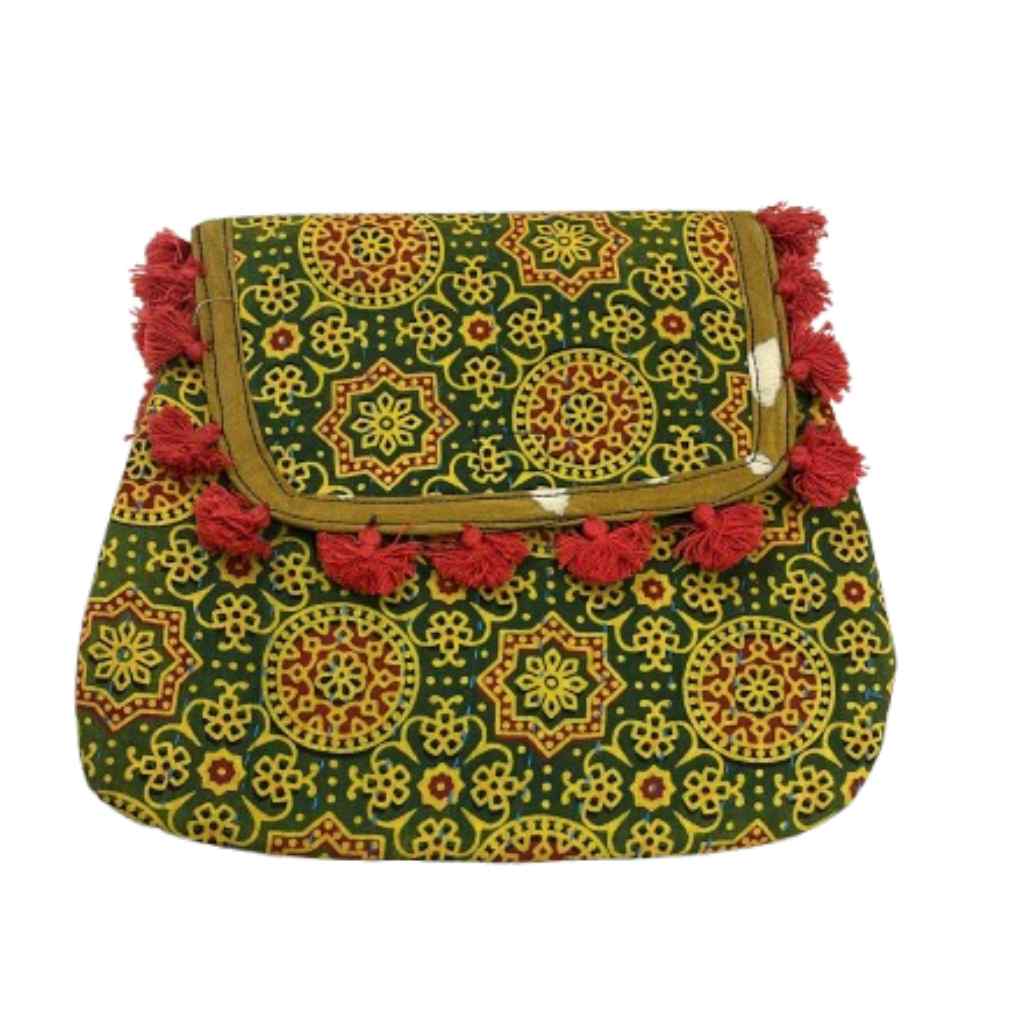 Indie Craft  Printed Ajrakh Sling Bag