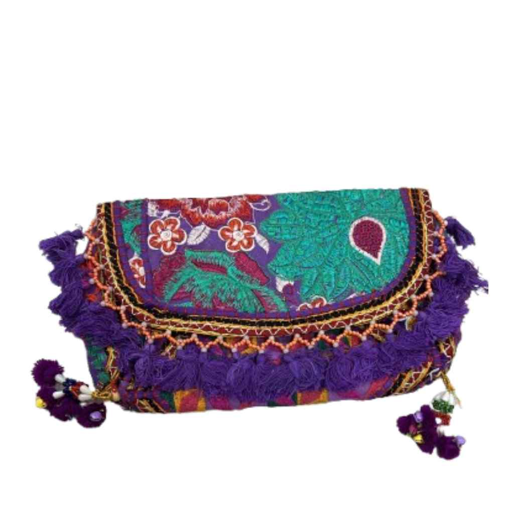 Nomad Banjara Embroidered Sling Purse