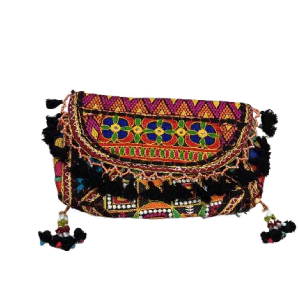 Nomad Banjara Embroidered Sling Purse