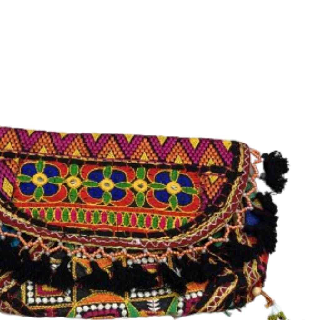 Nomad Banjara Embroidered Sling Purse