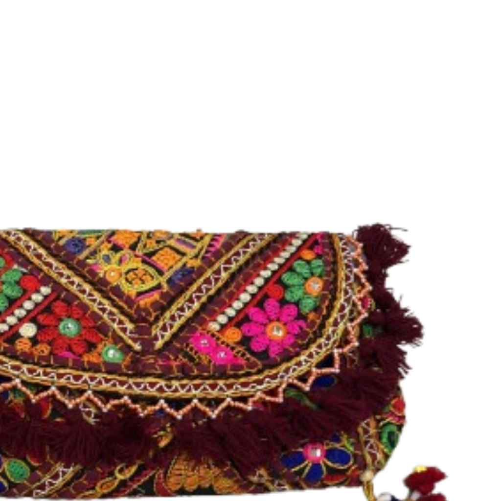 Nomad Banjara Embroidered Sling Purse